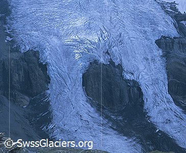 15.07.1999: Blüemlisalpgletscher (Berner Alpen), Westlicher Abbruch