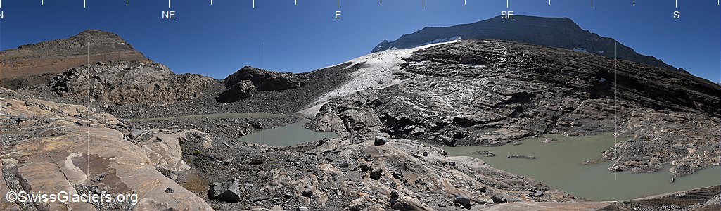 08.08.2025: Chaltwassergletscher (Walliser Alpen, Schweiz), Standort 1