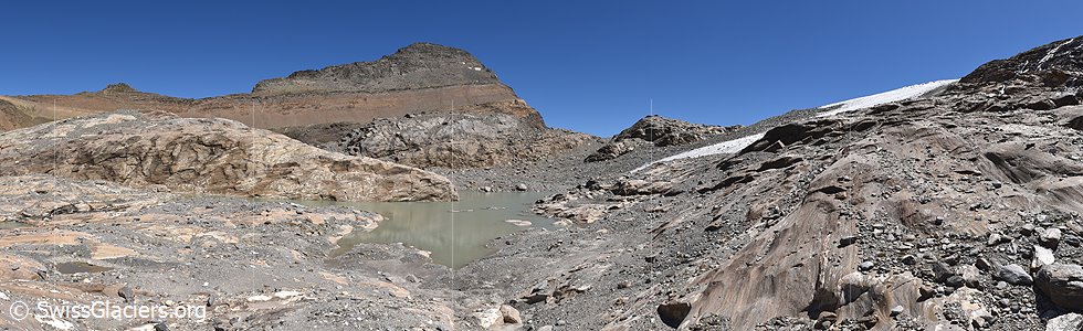 11.07.2022: Chaltwassergletscher (Walliser Alpen, Schweiz), Standort 2