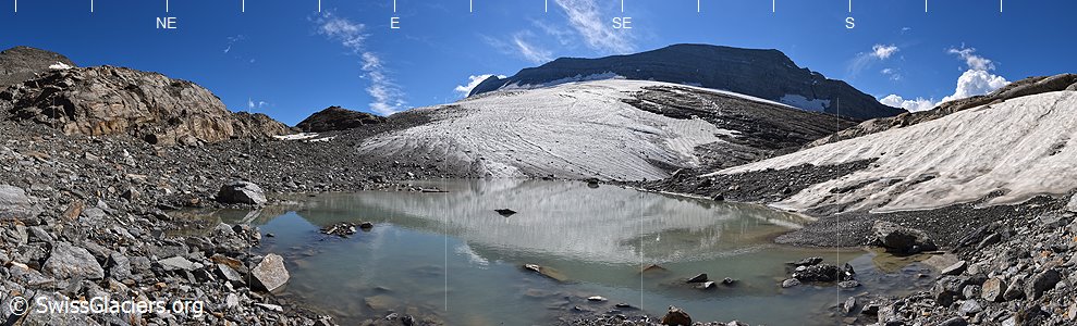 16.08.2016: Chaltwassergletscher (Walliser Alpen, Schweiz), Standort 4