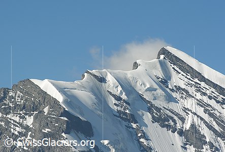 26.06.2005: Doldenhorngletscher (Berner Oberland, Schweizer Alpen), Vergleich Galletgrat