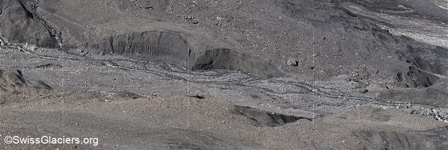 18.07.2024: Gamchigletscher (Berner Alpen, Schweiz), Mittlerer Erosionsgraben