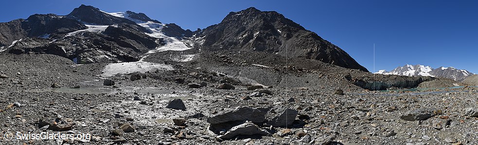 09.08.2020: Grüebugletscher (Walliser Alpen, Schweiz), Standort 3