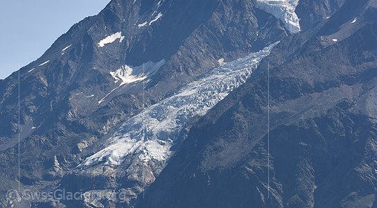 22.07.2019: Hobärggletscher (Walliser Alpen, Schweiz), Standort 1