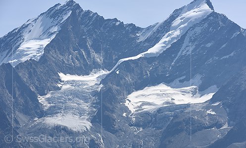 22.07.2019: Kingletscher (Walliser Alpen, Schweiz), Standort 1