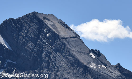 Gipfelflanke Fründehorn. Foto vom 21. August 2023.