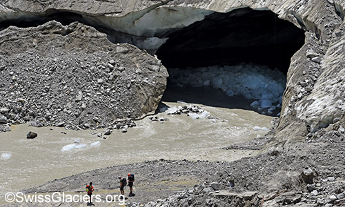 Gletschertor des Oberaargletschers am 2. Juli 2022, ca. 13:25 Uhr