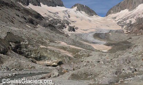Oberaargletscher am 5. August 2024.