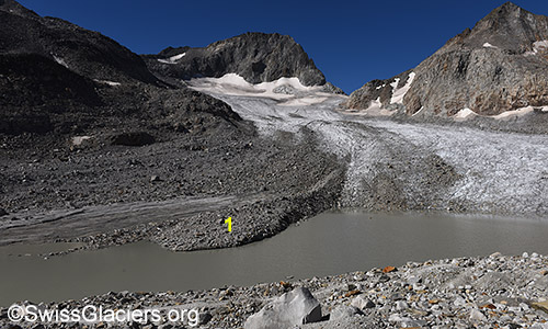 Mittlerer Gletschersee am 13.7.2022.