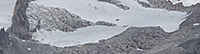 Vorher/Nachher Vergleichsfotos vom Zenbächengletscher (Berner Alpen) anzeigen.