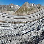 Grosser Aletschgletscher bei Märjelensee und Platta am 5.8.2018