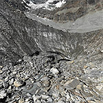 Grosser Trichter im Furgggletscher am 11.8.2018
