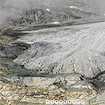 Kanderfirn: Bereich der Zunge von Süden (Luftaufnahme)