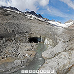 Gletschertor des Oberaargletschers am 13.7.2020