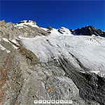 Anungletscher von Westen am 8.9.2020 (Luftaufnahme)