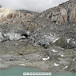 Tiefengletscher: Schwemmebene vor Toteis