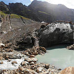 Steingletscher: Gletschertor und vorgelagerter See