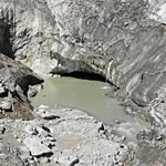 Oberaargletscher 2025: Einsturztrichter Ost (unterster) und Mitte
