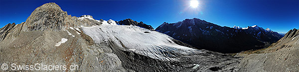 Anungletscher von Westen (Luftaufnahme)