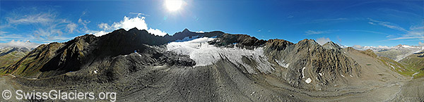 Muttgletscher von Norden (Luftaufnahme)