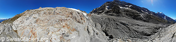 Westlicher Zusammenfluss Anun-/Langgletscher am 8.9.2020 (Luftaufnahme)