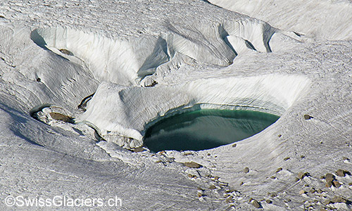 Supraglazialer See auf dem Gornergletscher